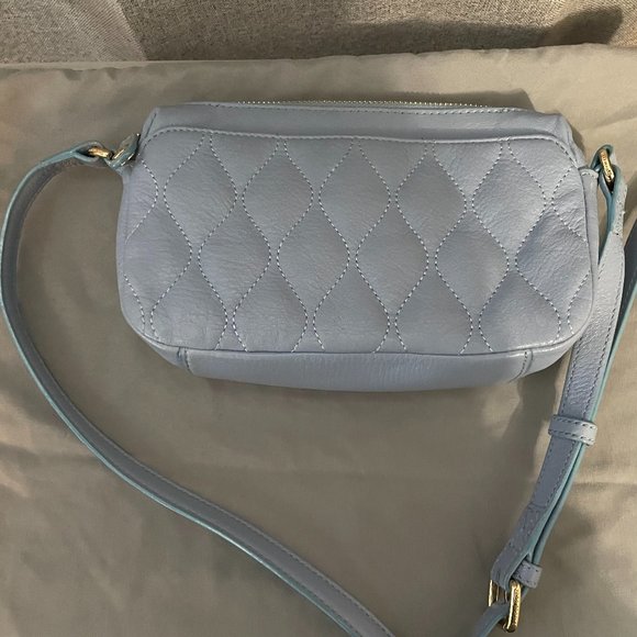 Vera Bradley Light Blue Quilted Crossbody Bag - Picture 5 of 6